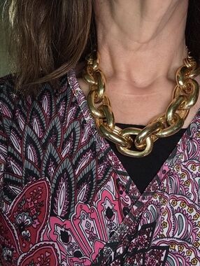 Gold Chain Link Women's Necklace - Brand Unspecified